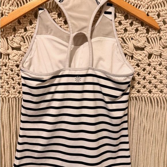 Athleta Black and White Striped Tank Top - Picture 2 of 2